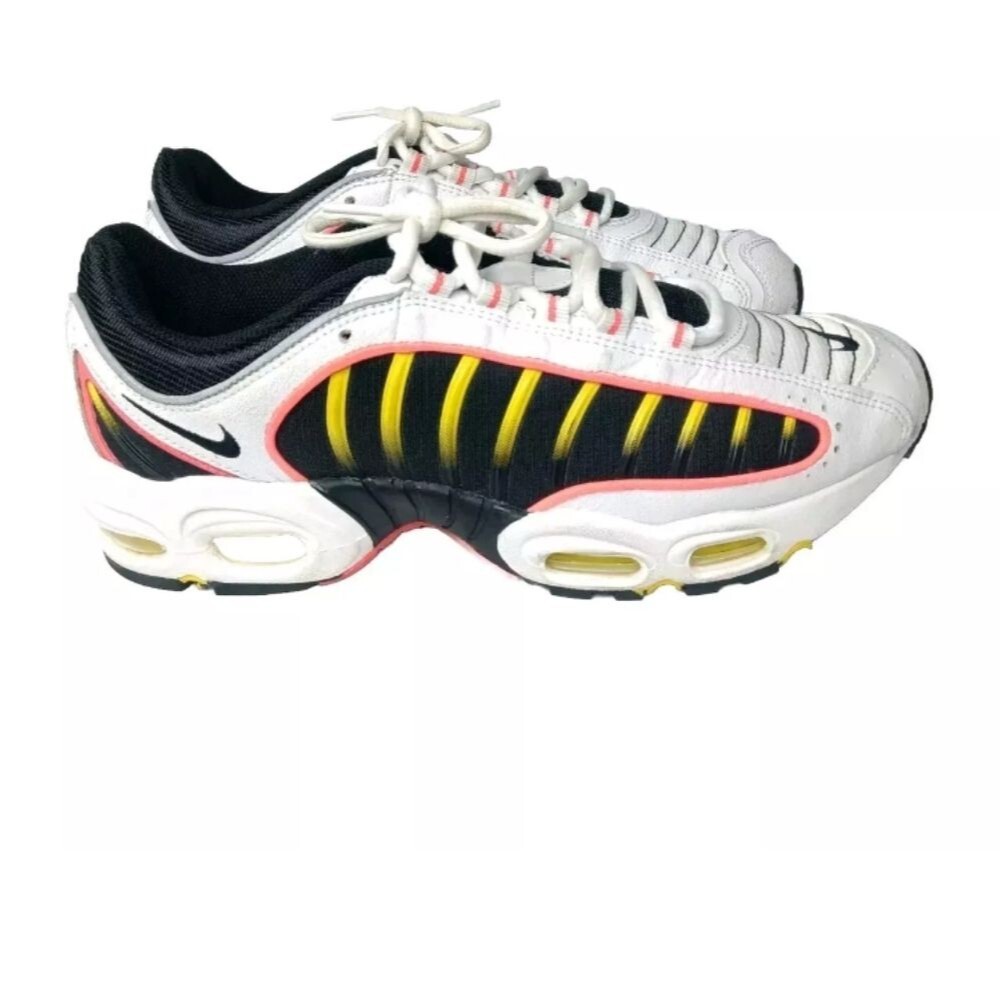 Nike Air Max Tailwind 4 Shoes Men's Size 9~White Black Crimson Yellow AQ2567-109